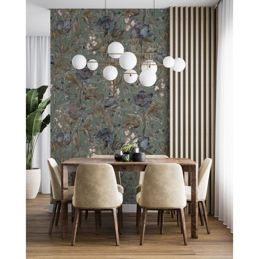 Papier peint motif XL - Motif floral