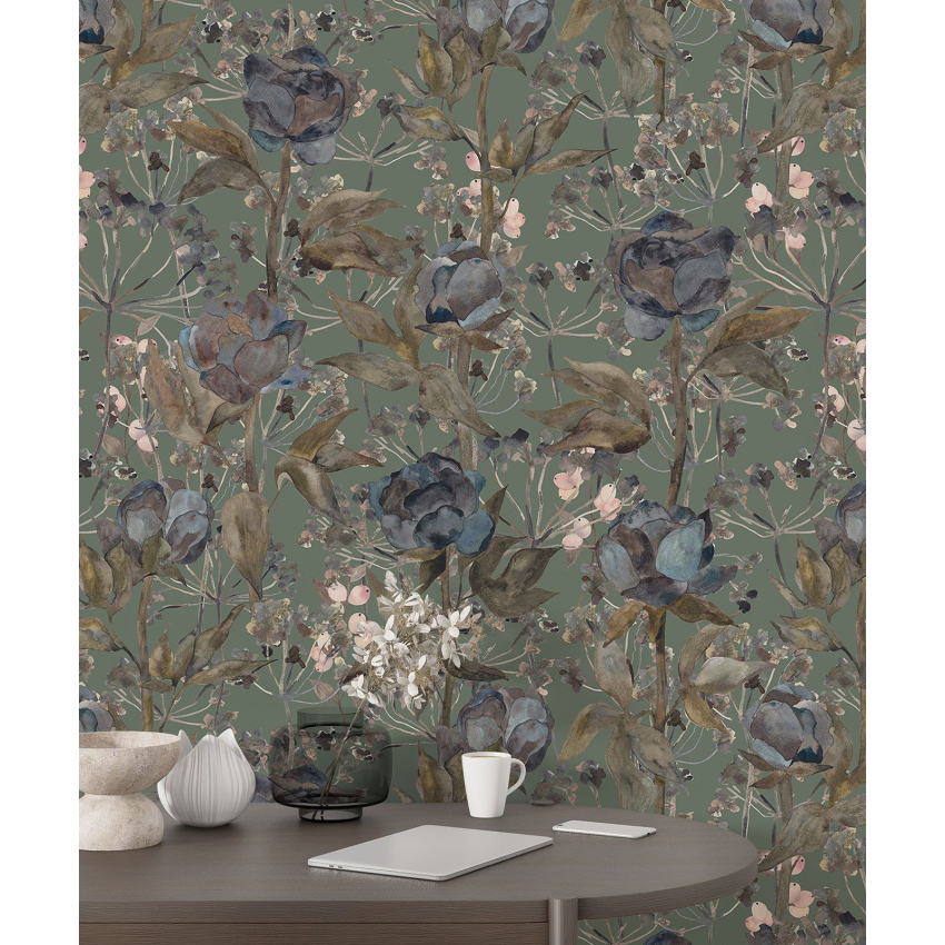 Papier peint motif XL - Motif floral