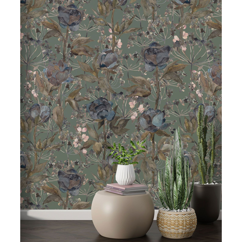Papier peint motif XL - Motif floral