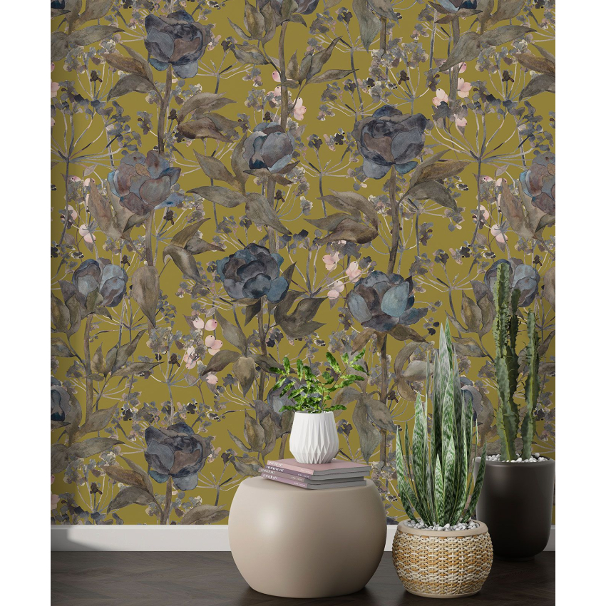 Papier peint motif XL - Motif floral