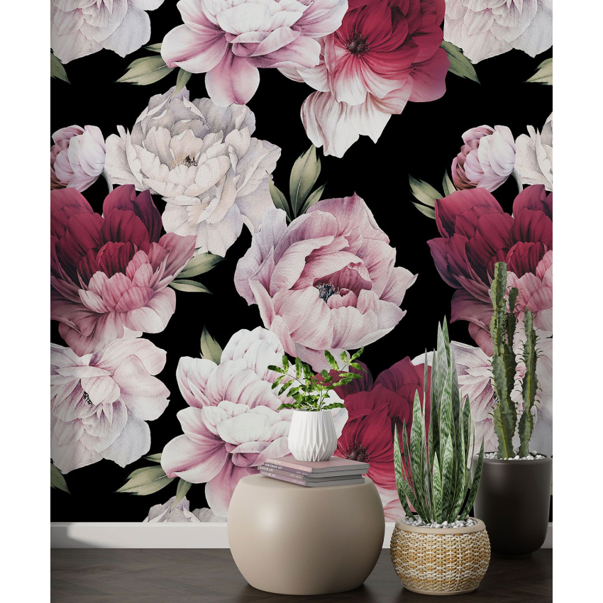 Papier peint motif XL - Motif floral