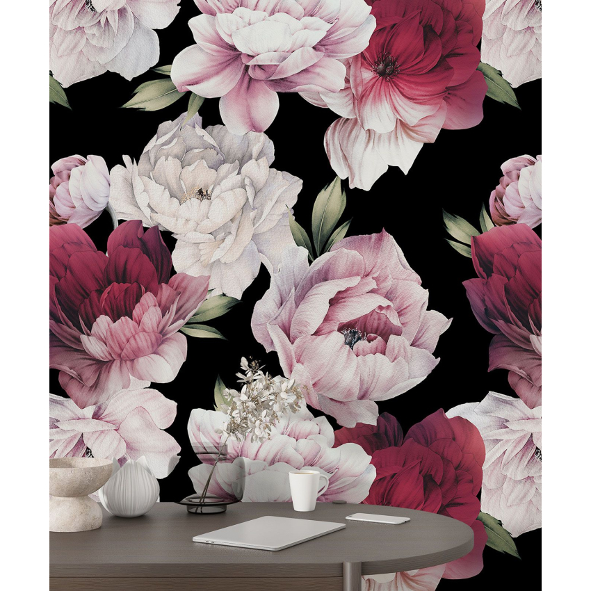 Papier peint motif XL - Motif floral