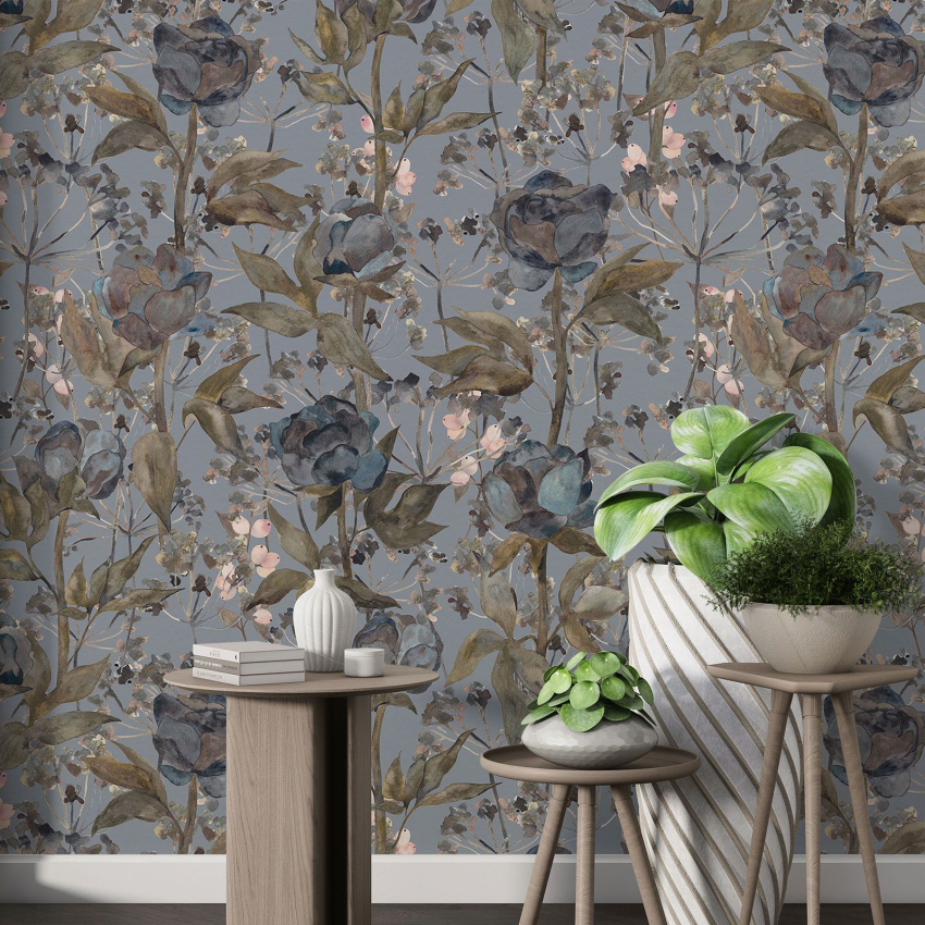 Papier peint motif XL - Motif floral