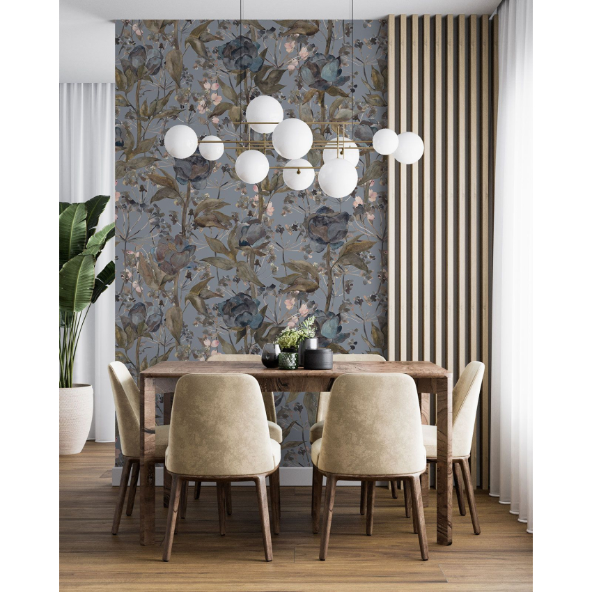 Papier peint motif XL - Motif floral