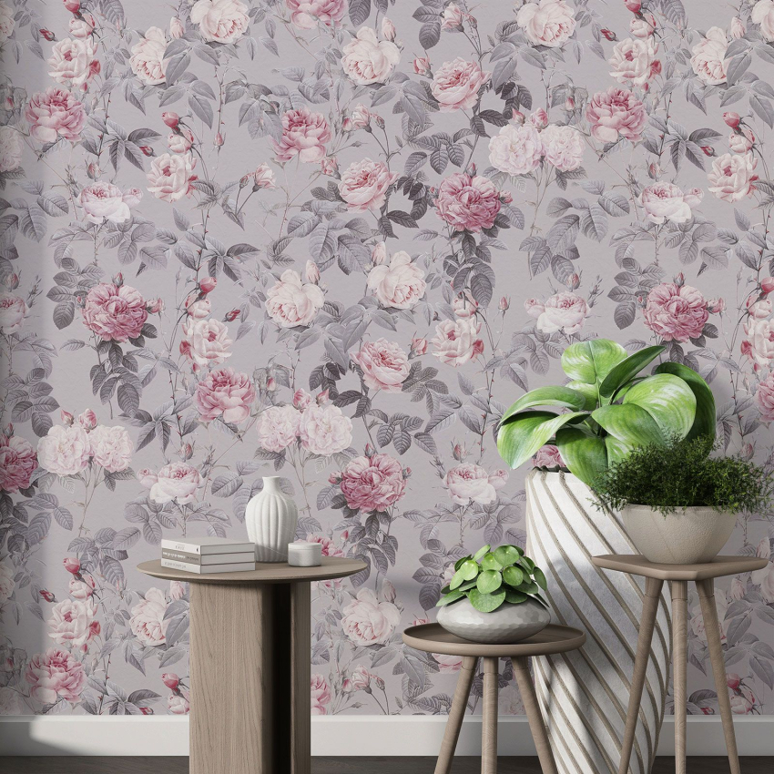 Papier peint motif XL - Motif floral