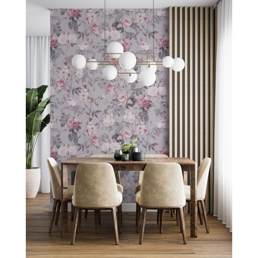 Papier peint motif XL - Motif floral