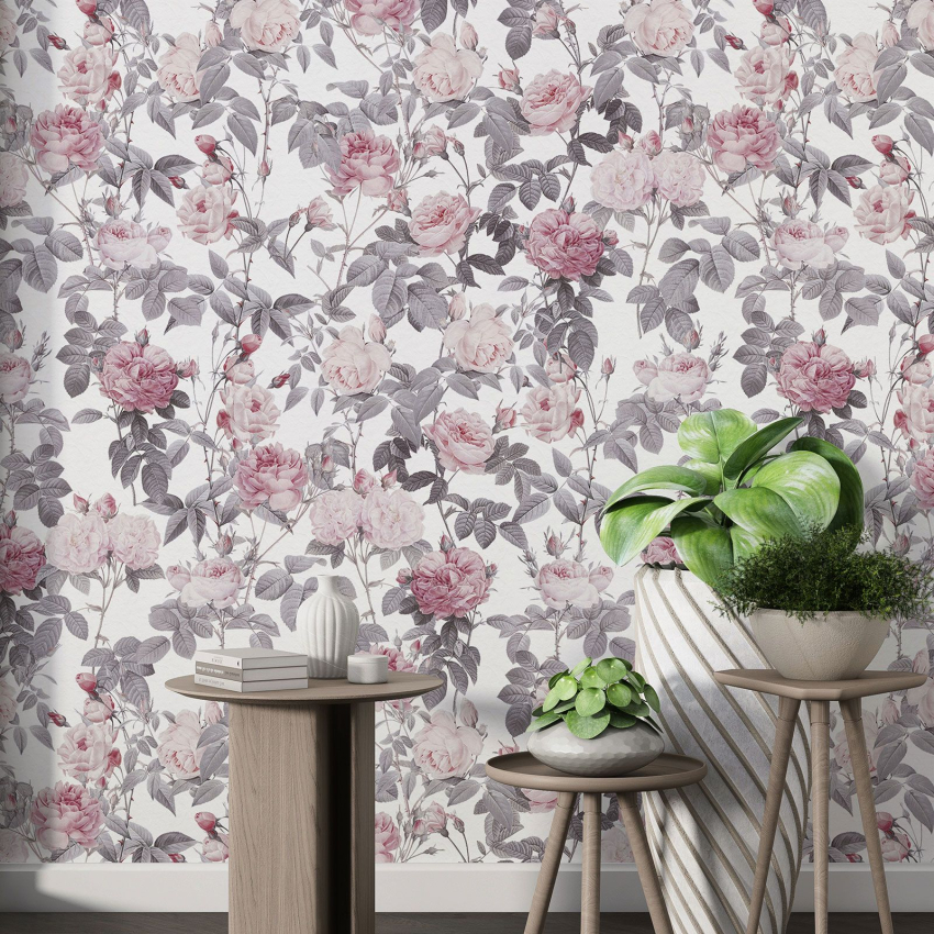 Papier peint motif XL - Motif floral