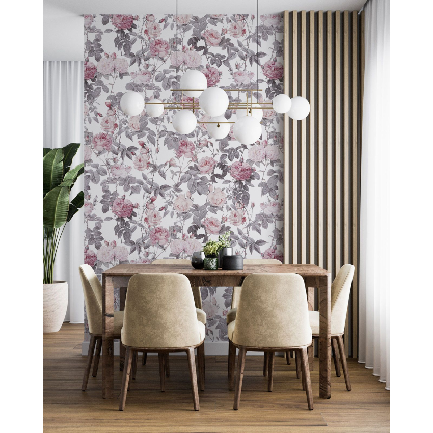 Papier peint motif XL - Motif floral