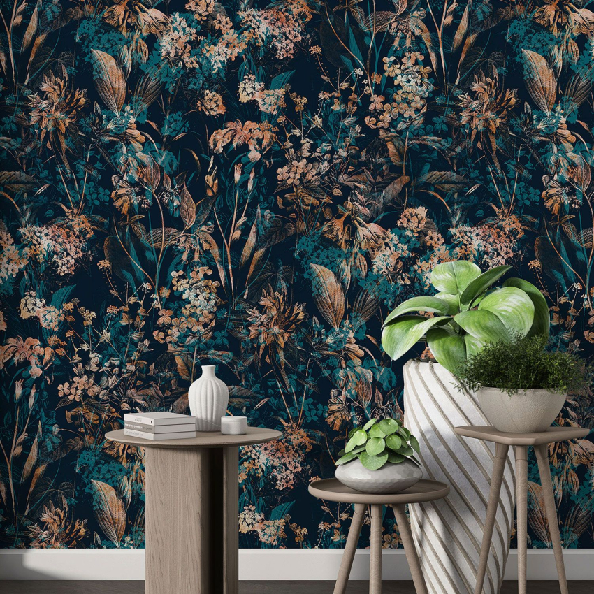 Papier peint motif XL - Motif floral