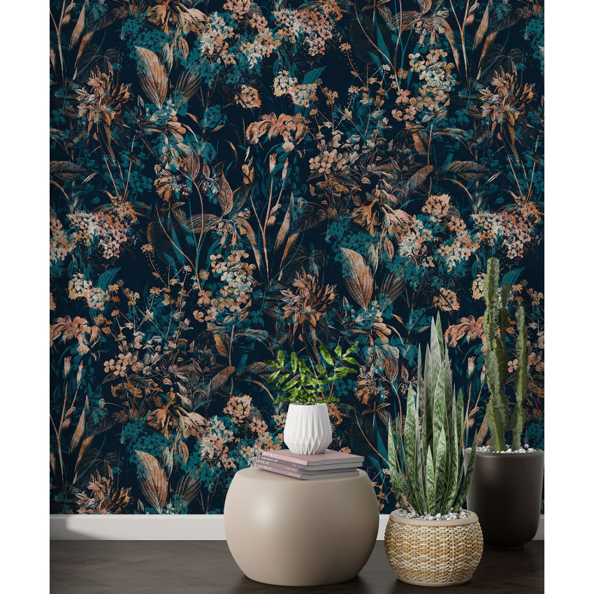 Papier peint motif XL - Motif floral