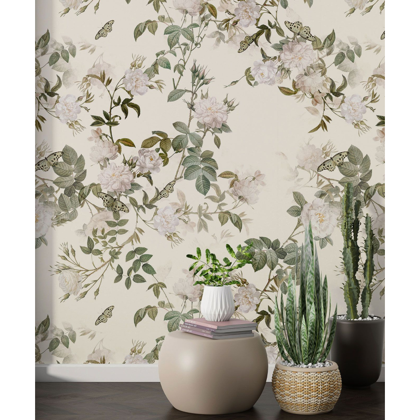 Papier peint motif XL - Motif floral