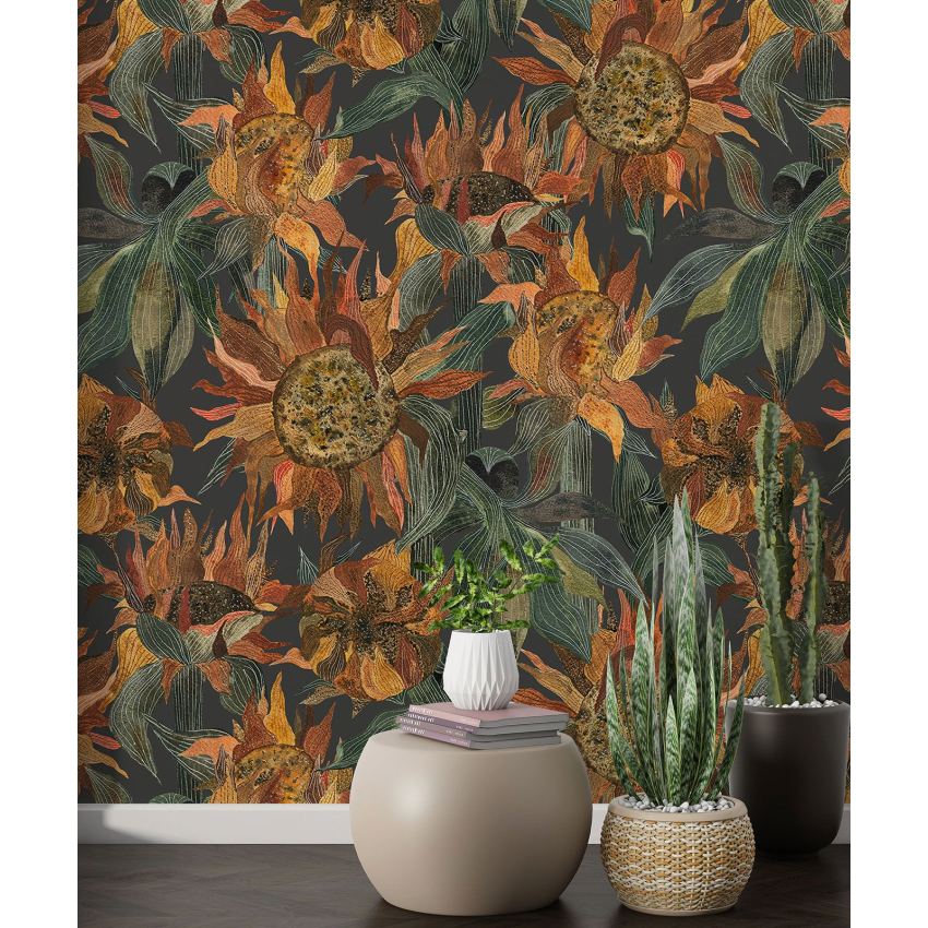 Papier peint motif XL - Motif floral