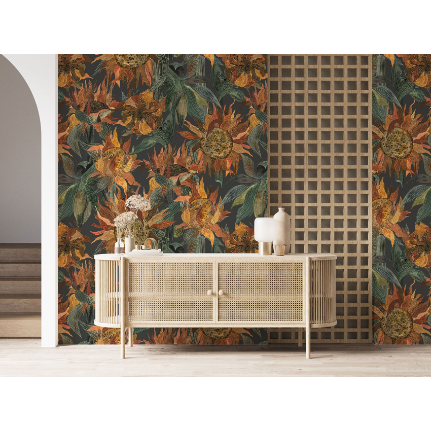 Papier peint motif XL - Motif floral