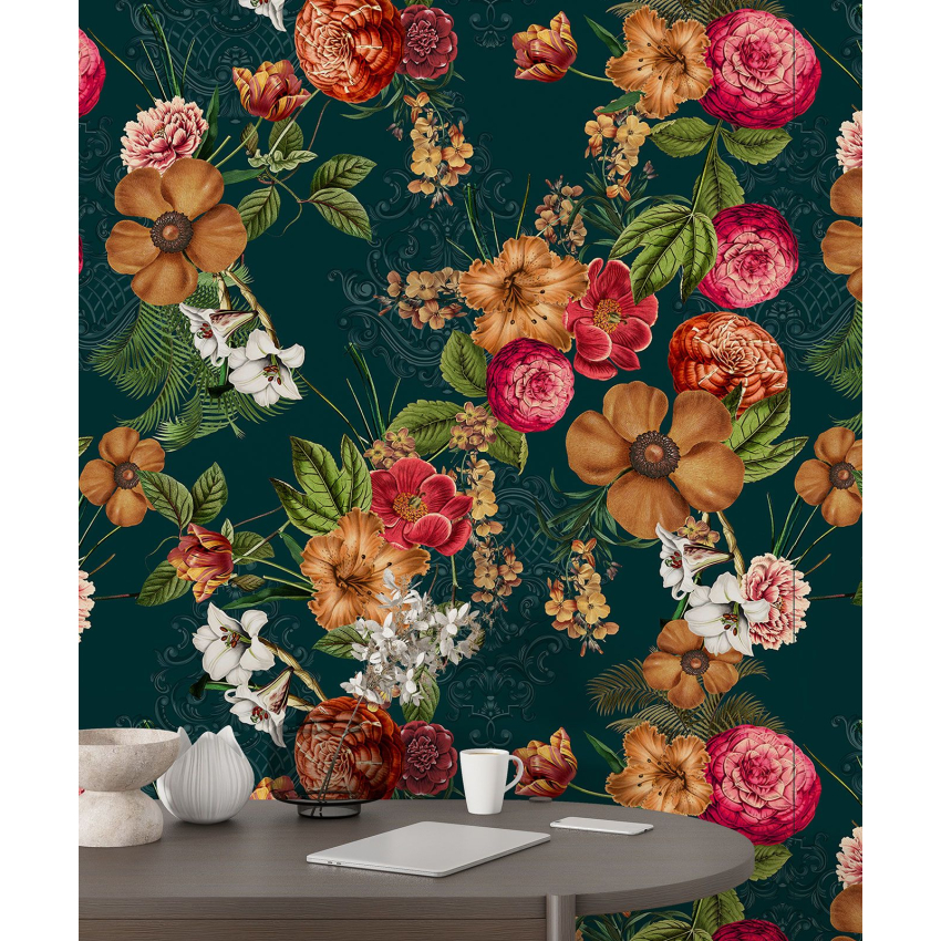 Papier peint motif XL - Motif floral