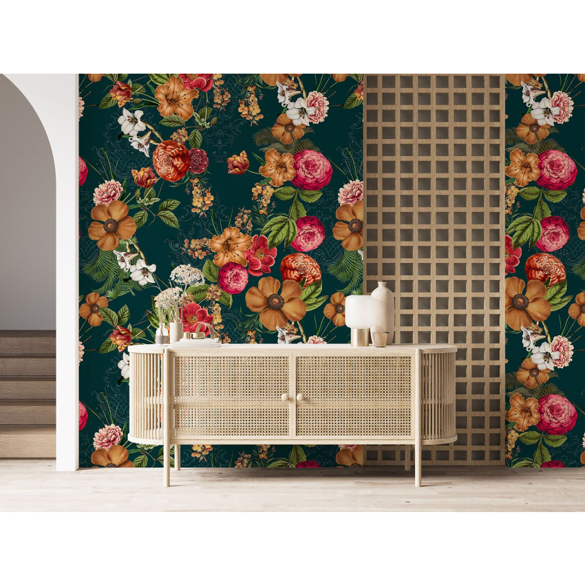 Papier peint motif XL - Motif floral