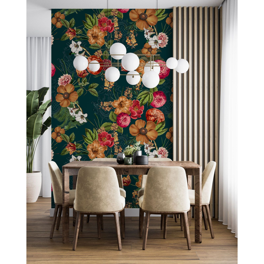 Papier peint motif XL - Motif floral