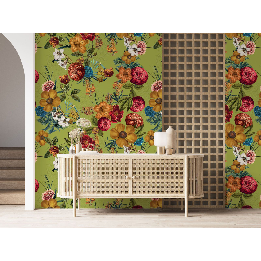 Papier peint motif XL - Motif floral