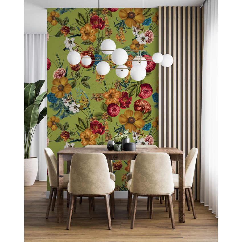 Papier peint motif XL - Motif floral