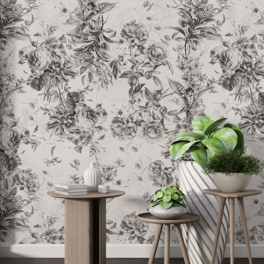 Papier peint motif XL - Motif floral