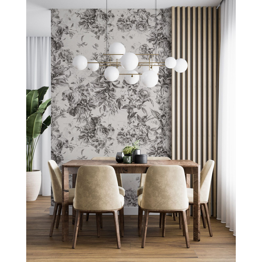 Papier peint motif XL - Motif floral