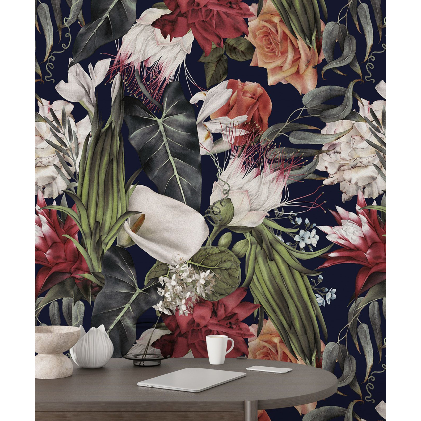 Papier peint motif XL - Motif floral