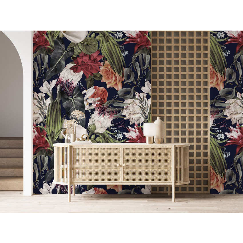 Papier peint motif XL - Motif floral