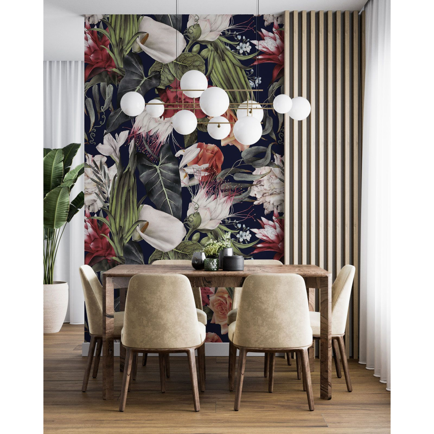 Papier peint motif XL - Motif floral