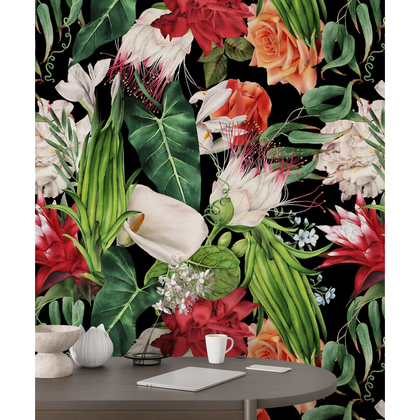 Papier peint motif XL - Motif floral