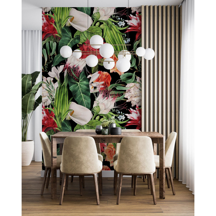 Papier peint motif XL - Motif floral