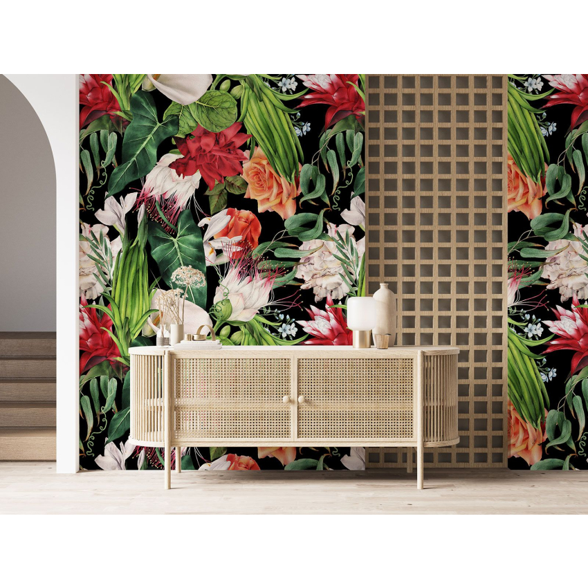 Papier peint motif XL - Motif floral