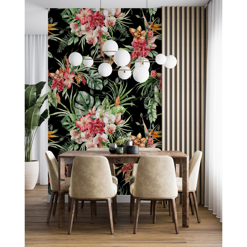 Papier peint motif XL - Motif floral