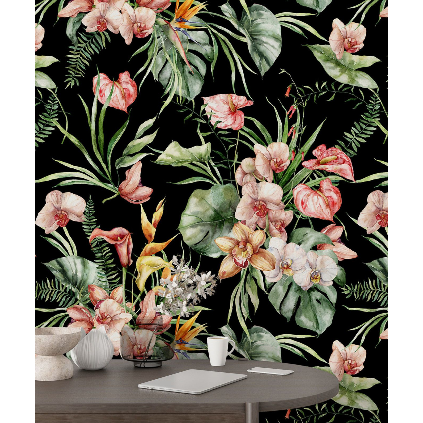 Papier peint motif XL - Motif floral