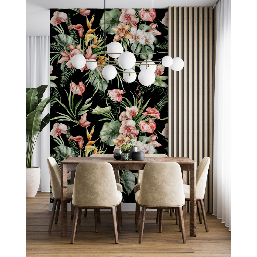 Papier peint motif XL - Motif floral