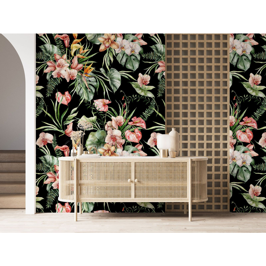Papier peint motif XL - Motif floral