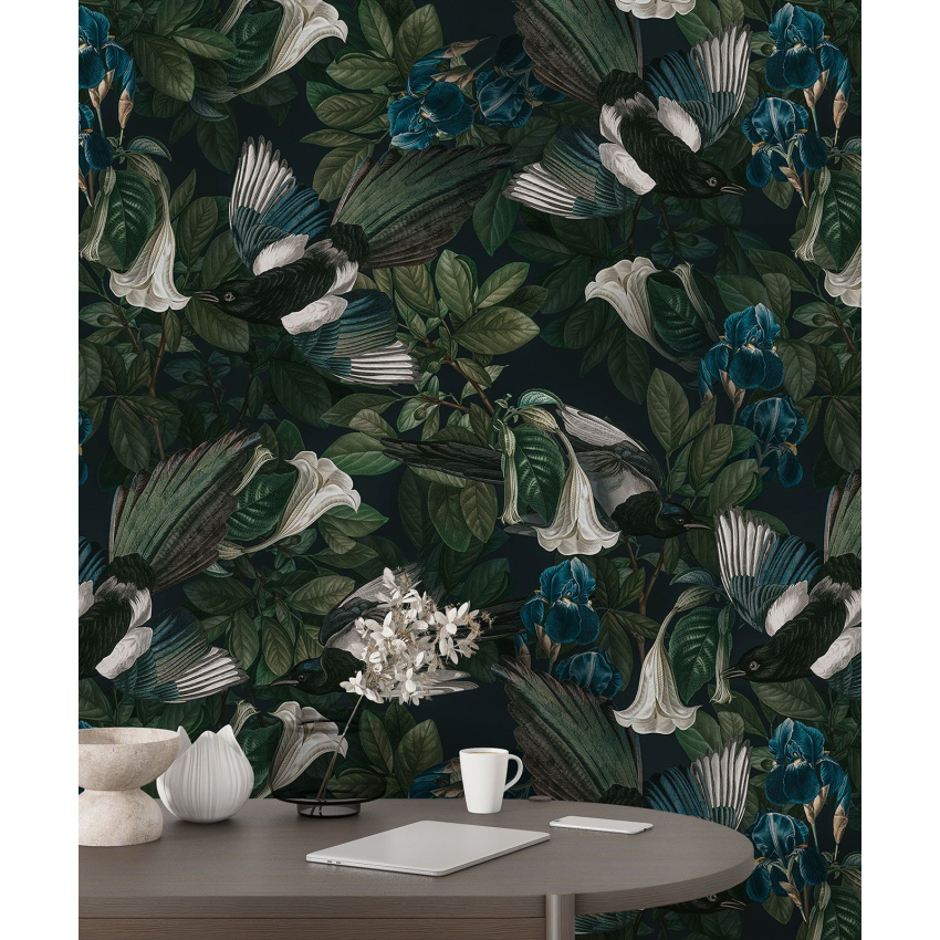 Papier peint motif XL - Motif floral