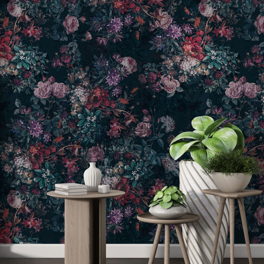 Papier peint motif XL - Motif floral