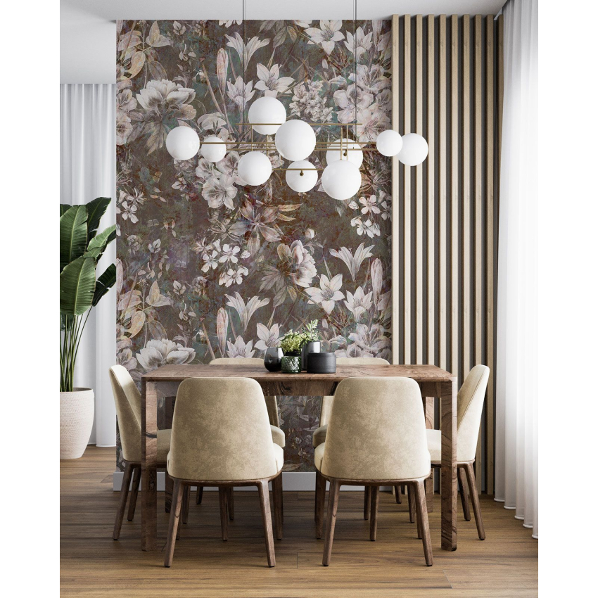 Papier peint motif XL - Motif floral