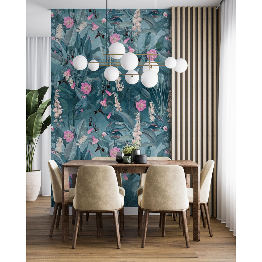 Papier peint motif XL - Motif floral