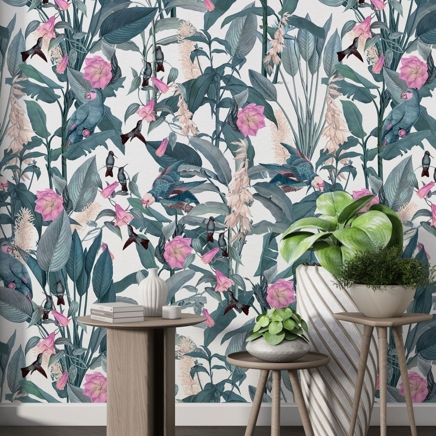 Papier peint motif XL - Motif floral