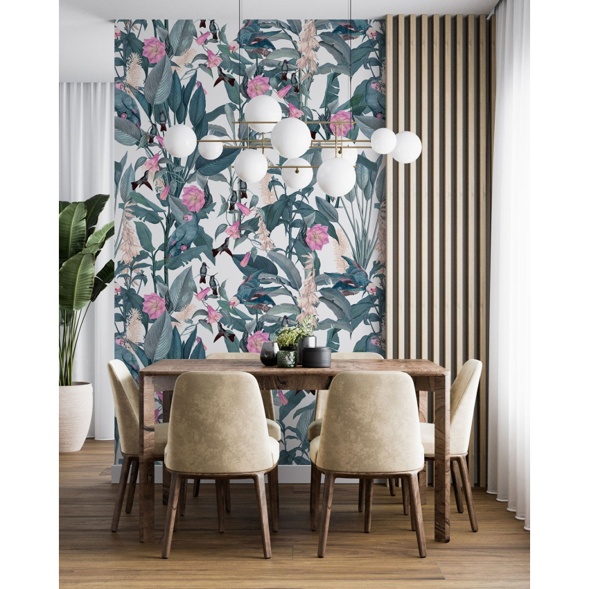 Papier peint motif XL - Motif floral
