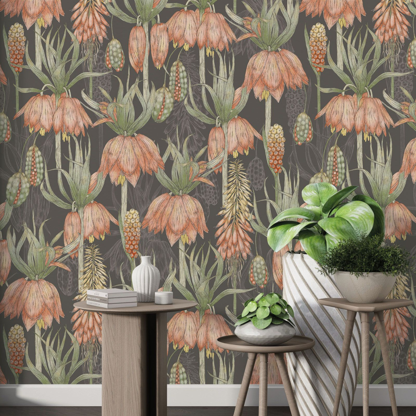 Papier peint motif XL - Motif floral