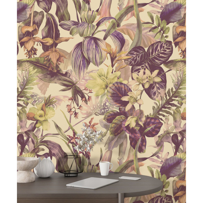 Papier peint motif XL - Motif floral