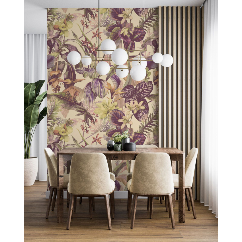 Papier peint motif XL - Motif floral