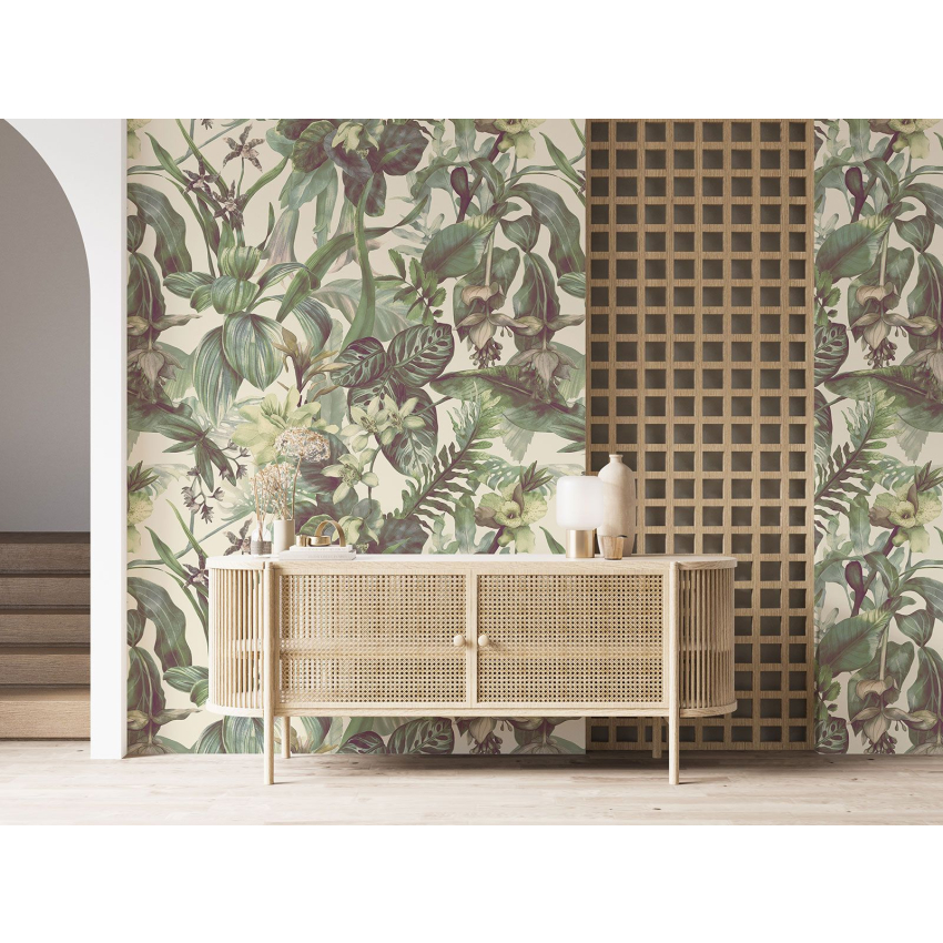 Papier peint motif XL - Motif floral