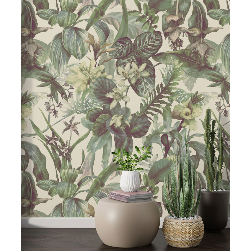 Papier peint motif XL - Motif floral