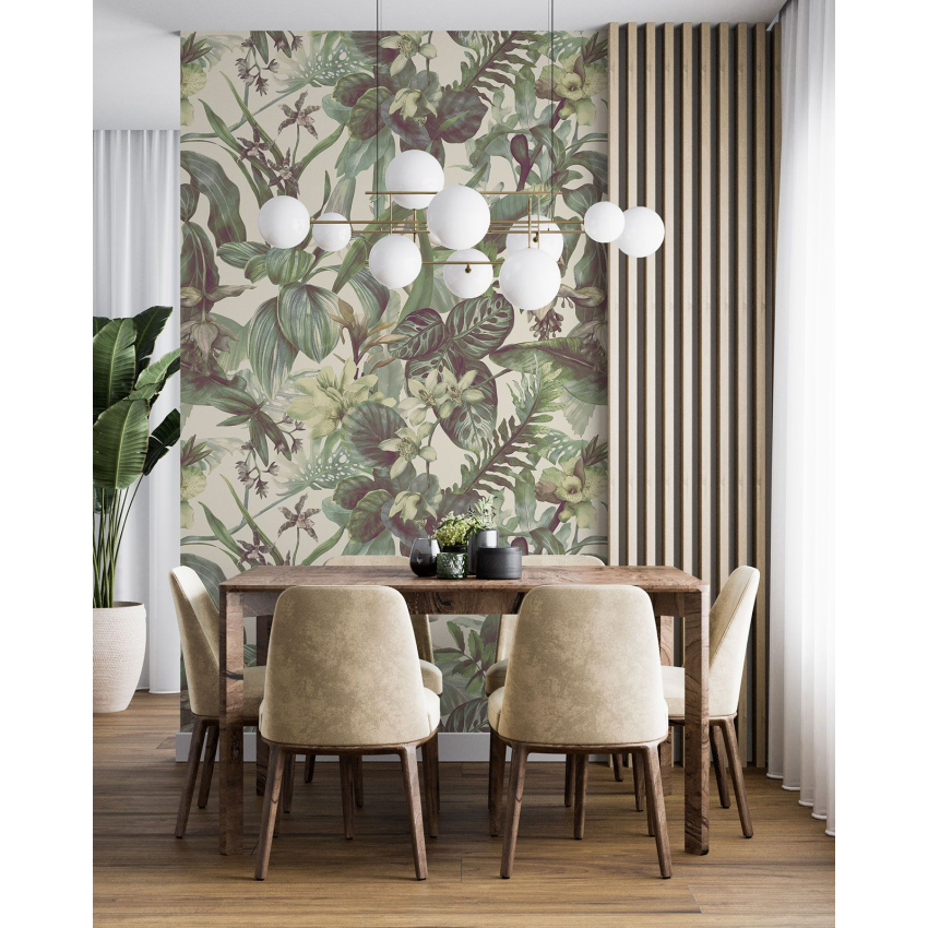 Papier peint motif XL - Motif floral