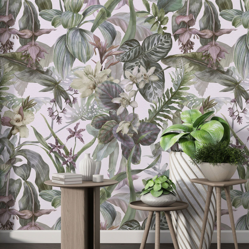 Papier peint motif XL - Motif floral