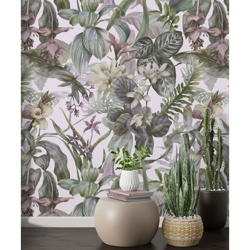 Papier peint motif XL - Motif floral