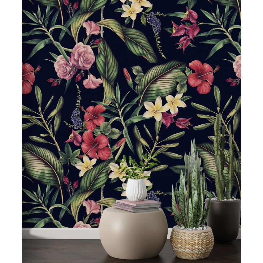 Papier peint motif XL - Motif floral
