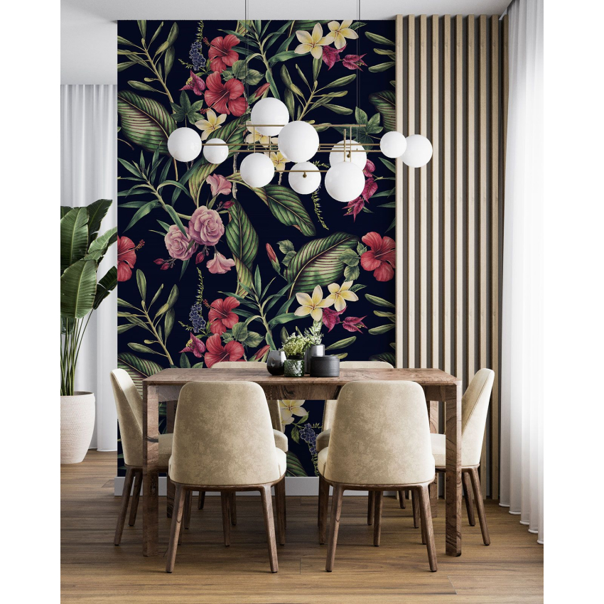 Papier peint motif XL - Motif floral